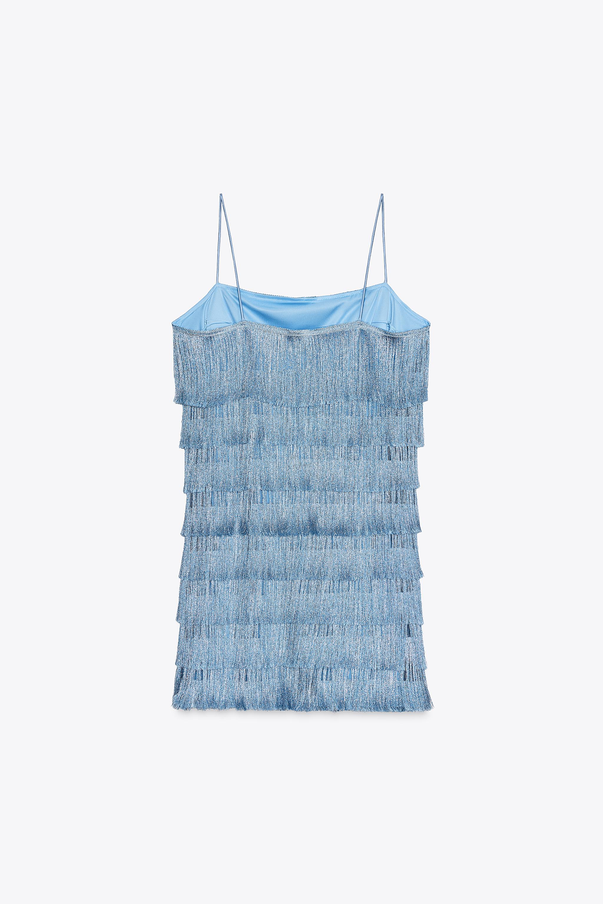 ROBE COURTE À FRANGES